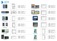 Panneau de commande d'affichage LCD TFT à matrice de points de 4,3 pouces, 6,4 pouces et 7 pouces au design moderne pour usage en villa et hôtel WR-MCTC-CTB-A