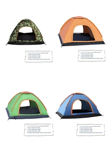 S&F Lion - Tienda de campaña individual superventas para exteriores, tres modos, para 1-2 personas, todas las estaciones, estructura de una habitación, apertura rápida - Product Image 6