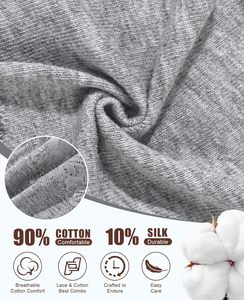 Lot de Culottes Thong en Coton Premium pour Femme, Sexy, Broderie Dentelle, Anti-Bactériennes, Taille Basse, Invisibles - Product Image 3