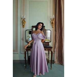 Vestido de Noche Formal Lila Midias, Largo Midi, con Lentejuelas y Abertura Alta, para Fiestas de Graduación, Talla XS para Mujer - Product Image 5