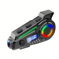 Casque de moto avec kit mains libres 5.4, étanche IP65, son HIFI, radio FM, suppression du bruit, prise en charge de la carte TF