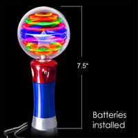 Baguette Magique Lumineuse LED Personnalisée à Motifs Patriotiques pour Fêtes, Célébrations, Événements, Festivals, Cadeaux et Articles Promotionnels