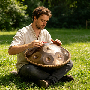 Offre Spéciale – Vente en Gros : Handpan Drum Artisanal <span class=keywords><strong>de</strong></span> 22 Pouces à 14 Notes – <span class=keywords><strong>Instrument</strong></span> <span class=keywords><strong>de</strong></span> <span class=keywords><strong>Musique</strong></span> - Product Image 4