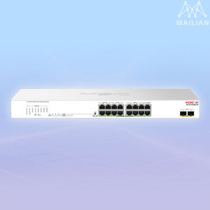 Commutateur PoE H3C US110-16G2MF 16 ports Gigabit 2x1G/2.5G SFP, capacité 336 Gbit/s, table MAC 16K, prise en charge VLAN 802.1Q, VLAN par port - Product Image 1