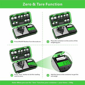 Tragbare 200g/0,01g Mini-Taschenwaage für Schmuck Hochpräzise Digitale Edelstahl-Goldwaage für Gold Diamanten <span class=keywords><strong>1kg</strong></span> - Product Image 6