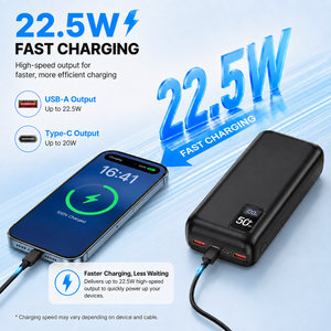 US Stock Free Shipping 50000mAh Power Bank High Capacity PD 22.5W Fast Charging Portable Power Bank for Emergency <strong>Backup</strong> - Product Image 4