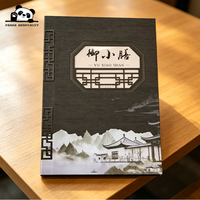 Buku Menu Kulit Keras Cetak Kustom Mewah, Folio Menu Kulit dengan Logo Embos, Sampul Menu yang Dapat Digunakan Kembali untuk Bistro