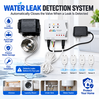 Valve de détection de fuite d'eau intelligente, valve d'arrêt automatique, système de prévention des fuites d'eau, 5VDC