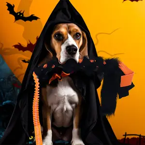 Benutzer definierte Halloween Pet Dog Interaktive Plüsch Schlepper Seil Spielzeug Weihnachten Plüsch Hundes pielzeug für große Hunde