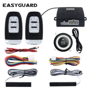 EASYGUARD Keyless Entry & <b>Push</b> Srart/stop Button Remote Start Engine EC003-1 <b>Car</b> Alarm System - Product Image 1