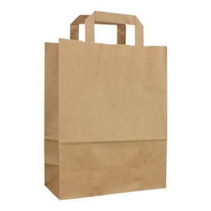 Bolsas de Papel Kraft de Alta Calidad con Asa Plana Interna, Impresión Flexográfica, Buen Precio, Fáciles de Transportar - Product Image 6