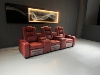 Großhandel Modernes Multifunktionales Eisenrahmen-Heimkino-Sofa Villa Privatclub Echtleder-Sofa Sessel Einsitzer Elektrisch