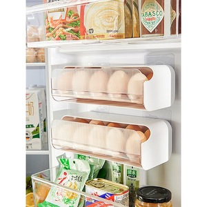 Egg Storage Box <b>Refrigerator</b> Side Door Hanging Transparent With Partitions Multi Functional Storage Basket - Product Image 1