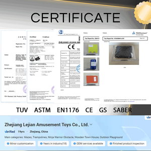 300Sqm อุปกรณ์สนามเด็กเล่นในร่มพร้อมสไลด์ขนาดใหญ่ - Product Image 2