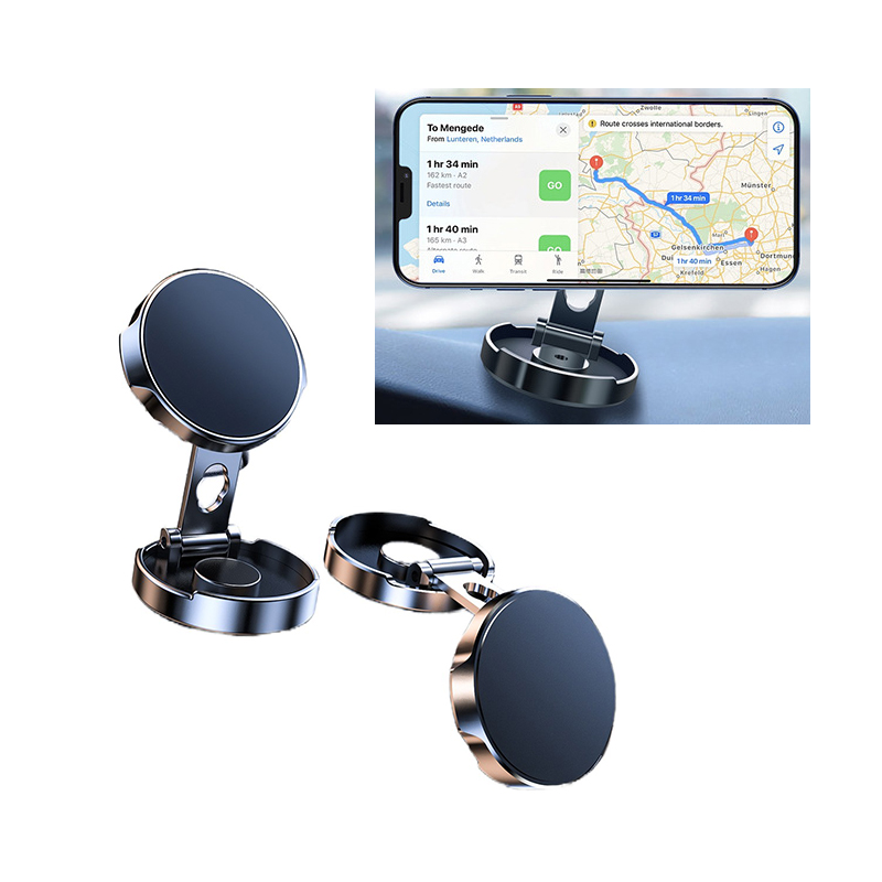 6 магнитов сильный регулируемый цинковый сплав складной магнитный автомобильный держатель телефона 360 Вращающаяся поддержка мобильного телефона Soporte Para Celular Auto