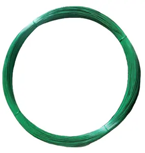 Alambre recubierto de PVC de fábrica de china, 0,5mm-6mm para malla de gaviones de cerca de eslabones de cadena - Product Image 1