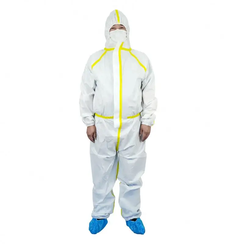 New Product Ideas disposable coverall safety hazmat suit 14126 polypropylene personal protective clothing With best quality