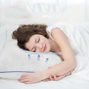 Penjualan terlaris bantal tempat tidur dengan penutup berongga dapat dicuci leher bepergian dukungan robek bantal busa memori - Product Image 3