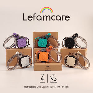 Kalung hewan peliharaan besi nilon dapat ditarik tahan lama desain kustom gaya indah lembut grosir kerah anjing dan Set pengekang - Product Image 6