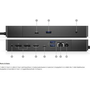 Nouvelle station d'accueil <span class=keywords><strong>WD19DCS</strong></span> pour Dell avec adaptateur 240W, double hub USB-C et affichage 4K - Product Image 3