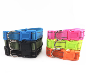Offre Spéciale collier et harnais pour animaux de compagnie personnalisés sangle réfléchissante collier de chien colliers et laisse de chien avec sécurité de haute qualité - Product Image 3