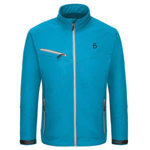 เสื้อแจ็คเก็ตซอฟต์เชลล์น้ำหนักเบา ระบายอากาศได้ดี สำหรับผู้ชาย ไซส์ใหญ่ มีซิป เหมาะสำหรับกิจกรรมกลางแจ้ง กันน้ำ ผลิตจากโพลีเอสเตอร์ 100% - Product Image 4