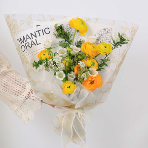 Kertas Pembungkus Bunga Semi Transparan OPP Nosha Desain Taman Mawar Kertas Pengemas Buket Hadiah Valentine Pembungkus Bunga - Product Image 6