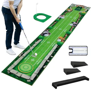 Custom Golf Training Chipping Mat Aid Strike Golf Course Practice Hitting Putting Green Mat For Indoor