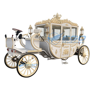 Nouvelle calèche royale électrique, calèche royale pour visites touristiques, calèche élégante sans chevaux de haute qualité, 4-6 places - Product Image 6