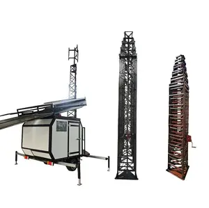 5m至30m独立式蜂窝角格镀锌钢电信桅杆伸缩天线塔