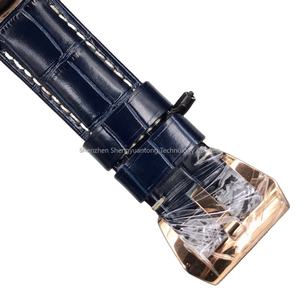Montre Classique Bleue Célèbre à Mouvement Mécanique avec Veilleuse pour Homme et Femme - Product Image 5