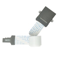 Adaptador de Lector de Tarjetas TF Macho a SD Hembra con Orificios para Tornillos M2 para Montaje Extensor con Orificios para Tornillos de Fijación