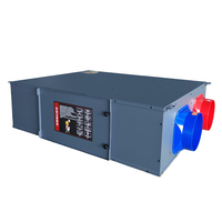 Ventilateur de récupération de chaleur à pression positive HRV/ERV, système de ventilation d'air avec ventilateur de plafond à pales en plastique, 650 m³/h
