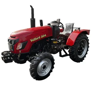 Tarım makineleri ekipmanları dizel tekerlekli güç mini 30hp çiftlik traktörü
