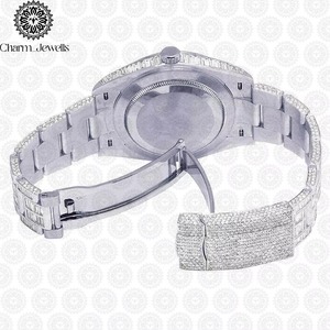 Montre en diamant écologique, montre de luxe pour les réunions d'affaires, les tenues formelles et les tenues décontractées, disponible à un prix abordable - Product Image 4