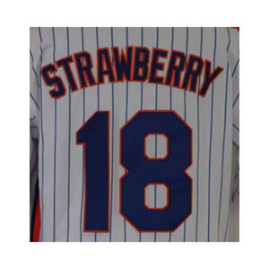 准备发货的 Deion Sanders 红色复古款透气速干大码男女通用 100% 聚酯纤维缝制棒球球衣 - Product Image 6