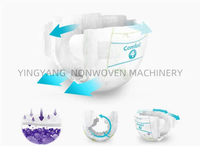 Ligne de production non tissée collée à travers l'air pour couches pour bébés serviette hygiénique féminine air chaud à travers la machine à carder