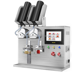 Máquina de llenado automática de doble cabezal con pantalla táctil para latas, gel UV, esmalte de uñas, brillo labial, aceite esencial, digital de alta precisión - Product Image 1