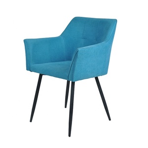 Precio barato de Bazhou fábrica de muebles para el hogar de metal moderno tapizado PU Silla de comedor de cuero al por mayor - Product Image 6