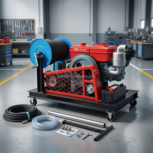 Hidrolavadora de Alta Presión para <span class=keywords><strong>Limpieza</strong></span> de Tuberías de Drenaje de 50-400 mm con Motor Diésel - Product Image 3