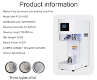Machine de scellage automatique pour canettes de 330 ml, boîtes de carton, capsules de café et mise en conserve alimentaire, avec certification CE