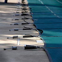 Couverture de piscine de sécurité en maille 15 pieds x 30 pieds, vente en gros de couvertures de piscine de sécurité en maille