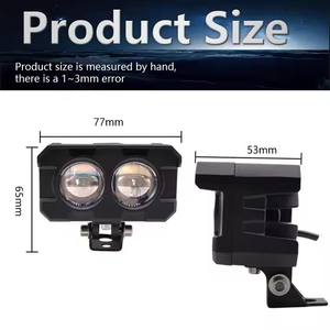 Sistema de Iluminación LED de 20W para Motocicleta, Foco LED de 2SMD, Luz Dual de Aluminio, Luz de Trabajo Industrial para Oficina, 12V 6000K Universal - Product Image 6