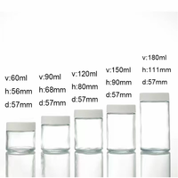 Bocaux en verre personnalisés de 2oz, 3oz, 4oz avec couvercles, bocaux UV, bouteilles en verre dépoli brillant ou mat, anti-odeur, à l'épreuve des enfants