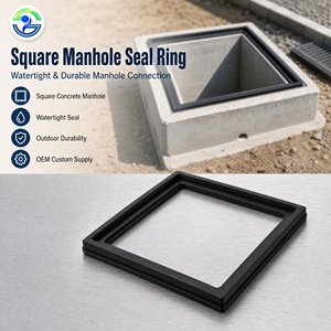 Junta de sellado de alcantarilla personalizada, anillo de sellado EPDM, junta de goma hermética antiinfiltración para tuberías de drenaje de hormigón, alcantarillado industrial - Product Image 2