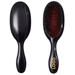 Low Minimum Order Boar Bristle Detangling Hair Brush Promotional <b>Gift</b> Air Cushion Massage Comb for Online Boutiques Box - Product Image 1
