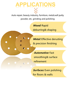 Schleifscheibe 4 Zoll Kreisförmige Schleifpapierscheibe für Exzenterschleifer mit Klettverschluss Unterstützt Anpassung - Product Image 5
