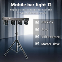 Entrepôt européen 4x40W RGBW 4 en 1 LED Par Gig Bar Laser Strobe Beam Effect Triple Stand Moving Head Stand Light pour fête DJ