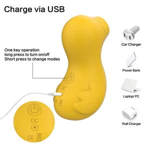 Masturbateur oral, jouets sexuels féminins, stimulateur du clitoris, suceur vibrant en forme de <span class=keywords><strong>canard</strong></span>, succion des mamelons vaginaux, vibrateur clitoridien pour femmes - Product Image 6