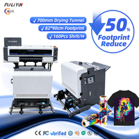 Imprimante DTF FULIYIN 2 têtes I3200 avec système de circulation d'encre blanche, équipement d'impression par transfert thermique pour vêtements